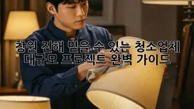 창원 진해 믿을 수 있는 청소업체 ✨ 대규모 프로젝트 완벽 가이드